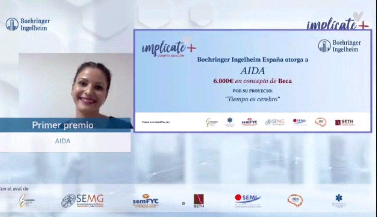 ¡Seguimos con resaca emocional!

Ayer vivimos una tarde llena de emociones con nuestra candidatura a los premios `Implícate' de Boehringer Ingelheim (@boehringeres)

¡Muchas gracias a todos por hacernos ganar este premio!

#ictus #neurorrehabilitación #trabajosocial #zaragoza