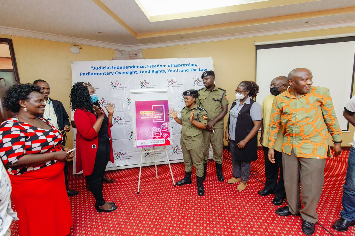 Cepil_Africa's tweet photo. The Guidelines to Media Covering Demonstration officially launched by the @nankingamary2 & @Lukowoyesigyire @PoliceUg and members of the fourth estate. #MediaGuidelinesUg22 https://t.co/aCrxsWulTl
