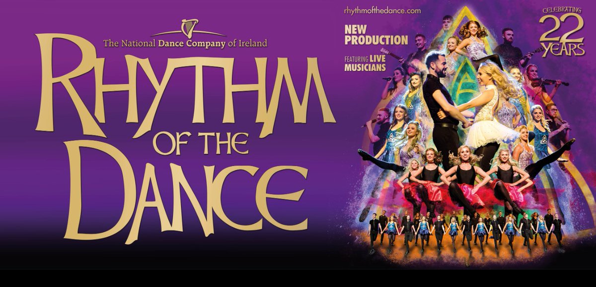 💥WEDNESDAY, JULY 13, 2022
Rhythm of the Dance - <a href="/DarlingtonHipp/">darlingtonhipp</a> 

A totally immersive 🎶music &amp; dance extravaganza! Rooted in Ireland's rich culture &amp; heritage, the show returns for its 21st anniversary. #DarlingtonforCulture #RhythmoftheDance 

➡️ ow.ly/MjKV50JzYRF