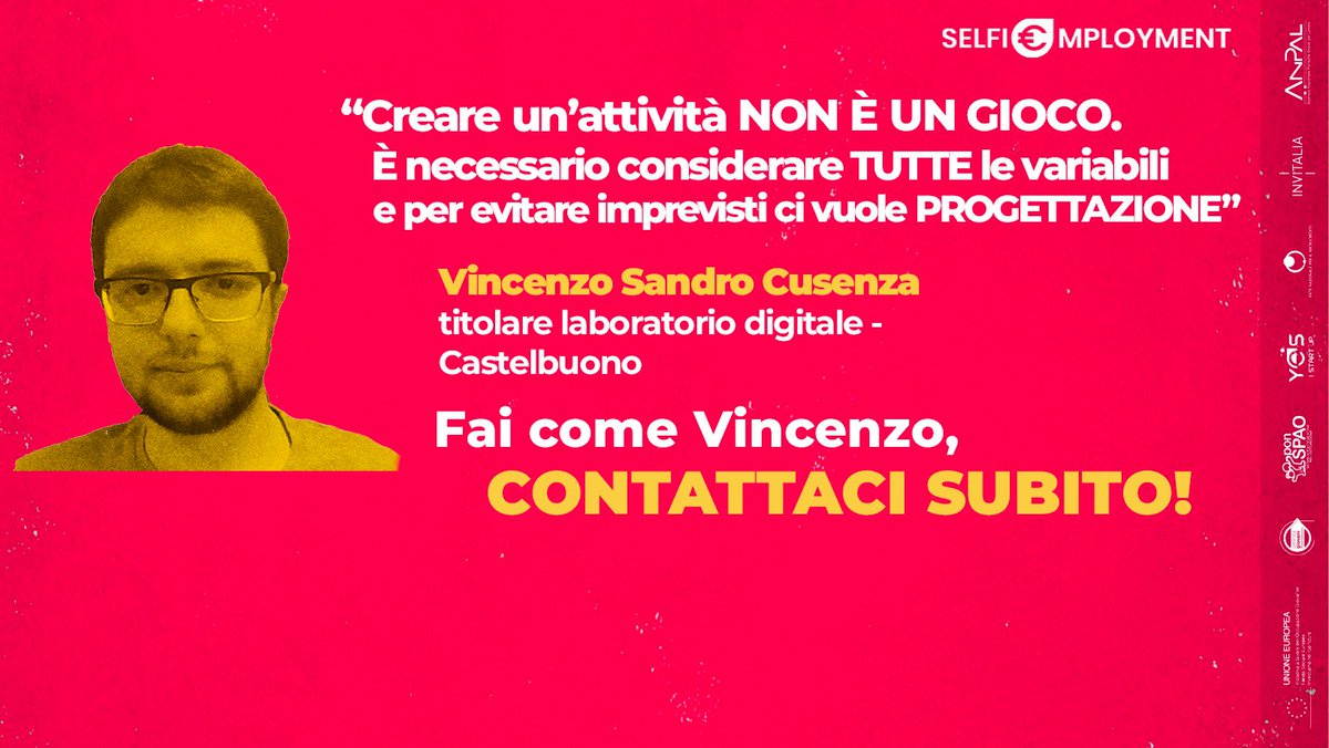 ENMItaly's tweet image. Vincenzo Sandro Cusenza, designer e artigiano digitale, ha aperto la sua attività di progettazione, design e prototipazione a Castelbuono, dopo un master in Digital Fabrication presso lo IED di Milano. Contattaci su 🔗 diventaimprenditore.eu #yesistartup #selfiemployment