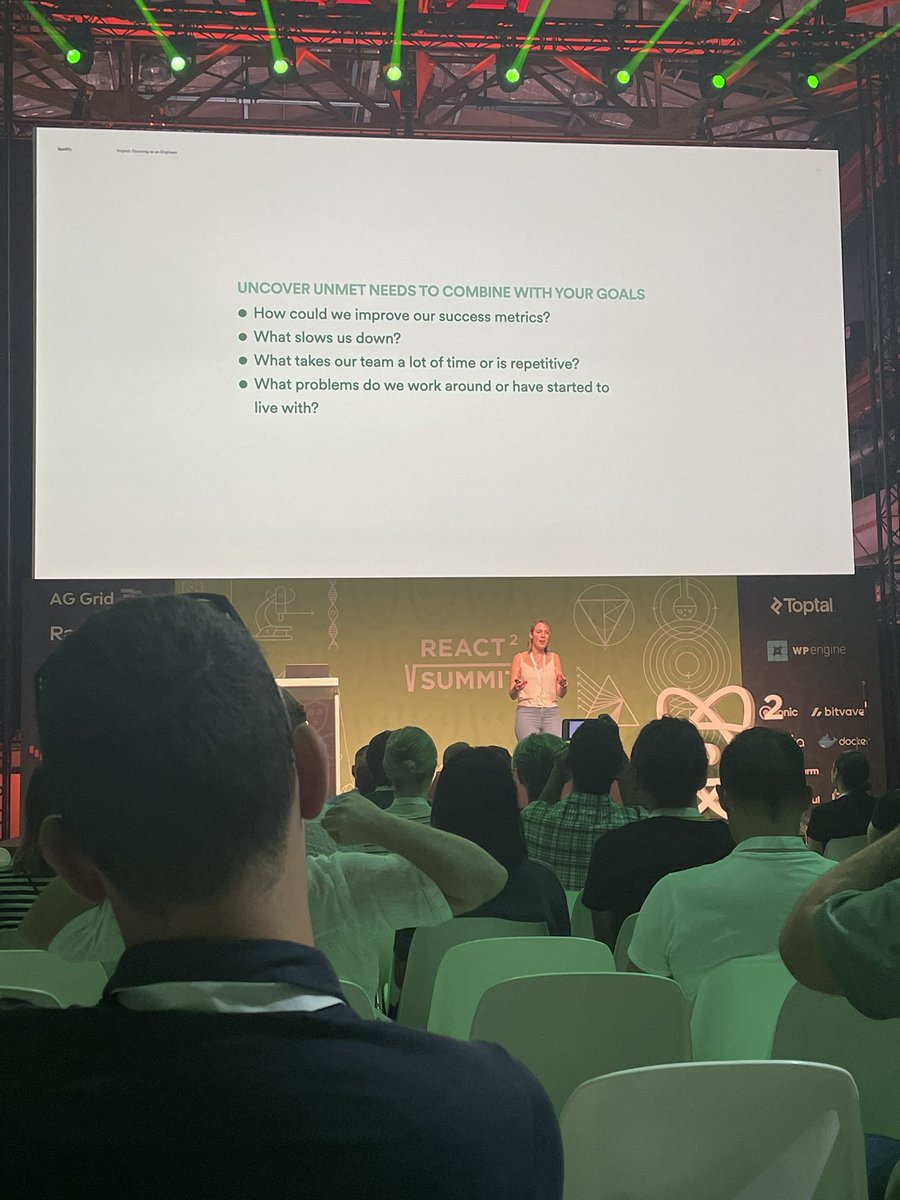 PricemoovEng's tweet photo. Aligning personal goals and company goals will help you learn new skills. You can start working on something new or get paired with other people so they can help the learning process. Hearing it on stage from @iris_schaffer clearly resonates as we try to implement it here https://t.co/tiMsVaSTXg