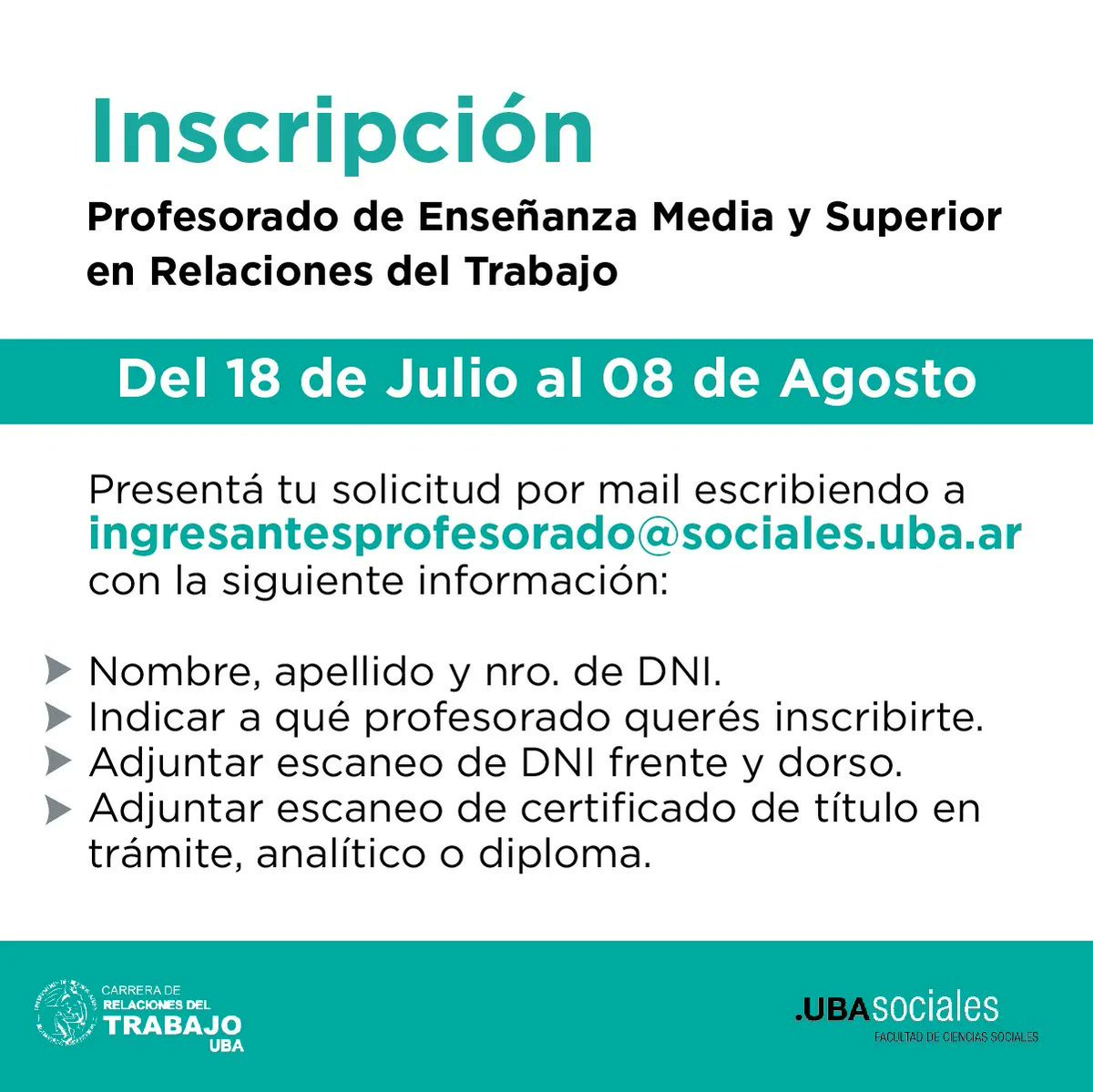 RT Sociales UBA (@rtfsocuba) on Twitter photo 