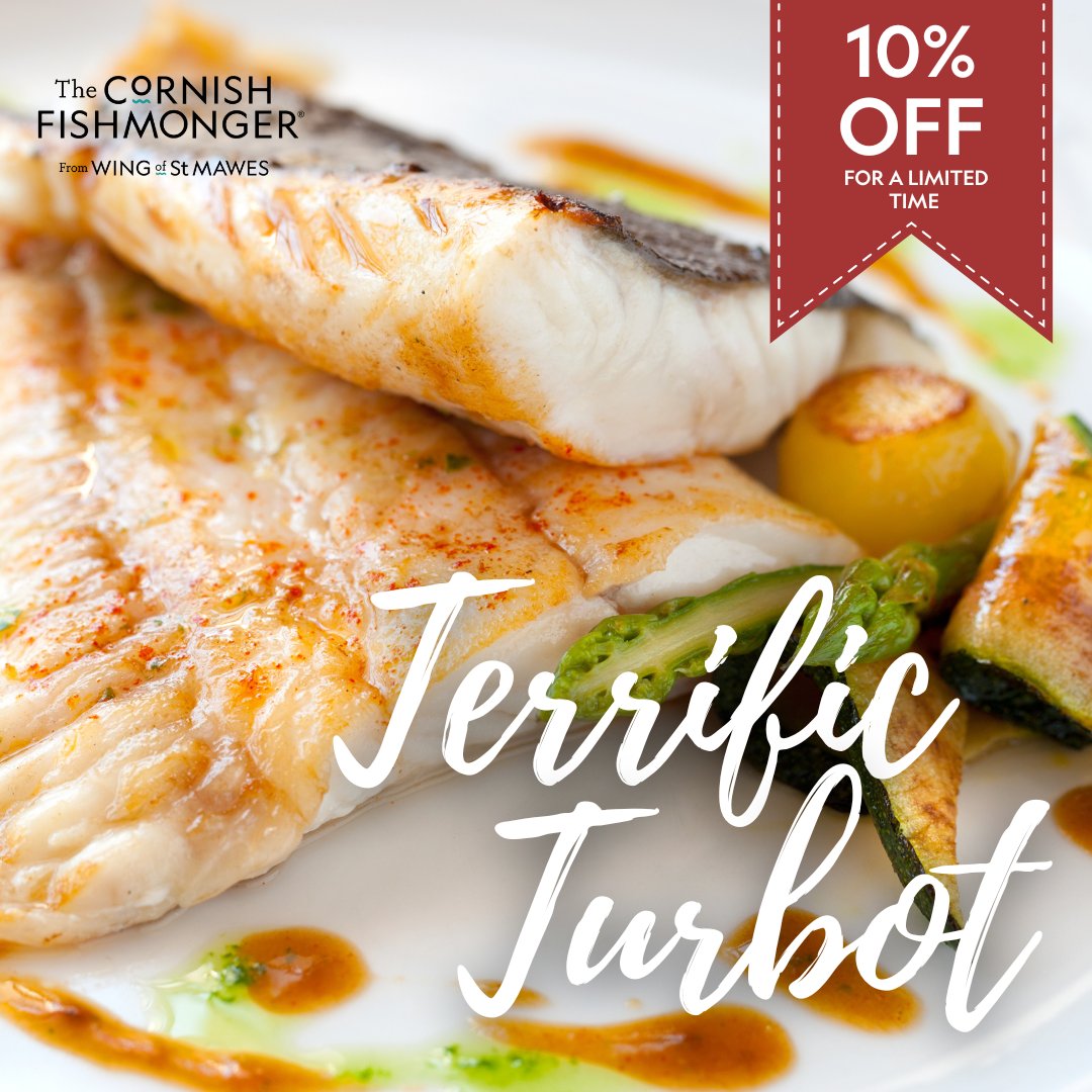 Turbot is in season - and right now we're seeing great amounts of quality Turbot being landed at Newlyn Fish Market. This means for a limited time, we're able to offer 10% off! thecornishfishmonger.co.uk/catalogsearch/…