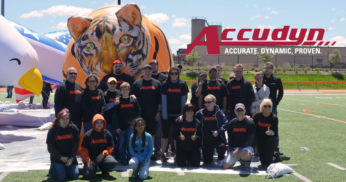 accudyn's tweet photo. #FlashbackFriday to a bright and sunny (but perhaps also slightly chilly?) day in 2013 when Accudyn participated in the Perry 200 Grand Patriotic Parade! Our crew escorted Frank from 12th and Cherry Street to 3rd and State Street along the parade route. #EyeOfTheTiger #Accudyn25 https://t.co/x86uTgOiL0