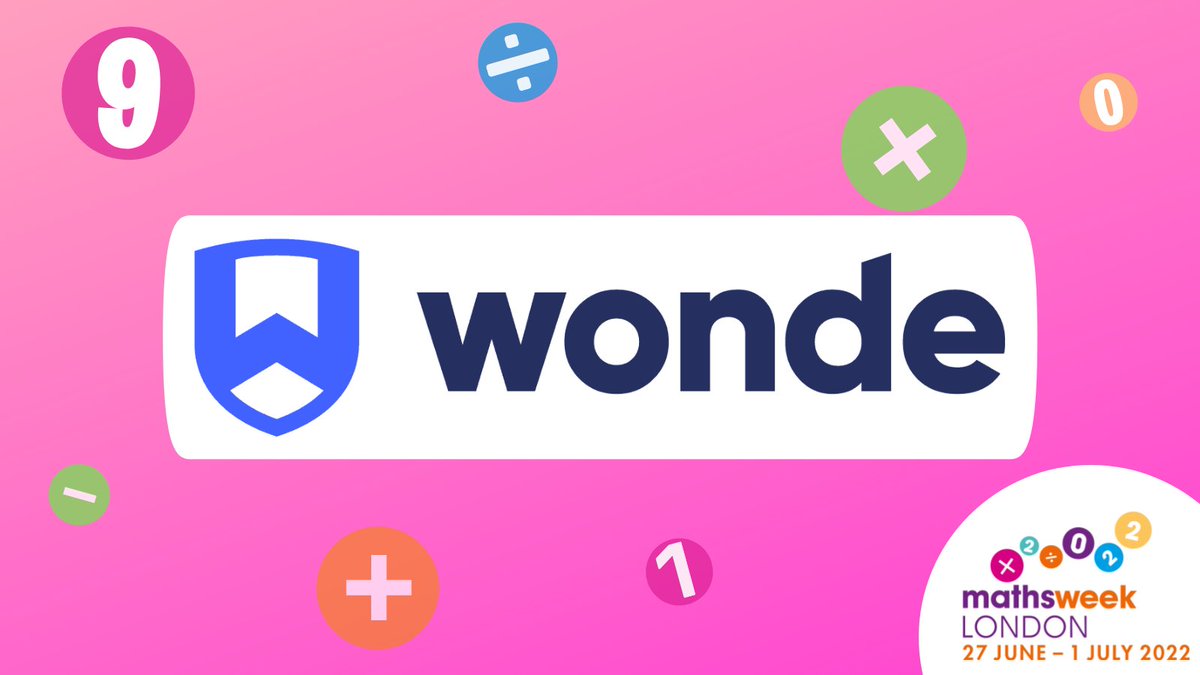 mathsweekldn's tweet photo. 👋 Welcome to our gold partner @wearewonde!
Thanks to them, we can reach more young people during #MathsWeekLondon and help everyone to get excited about maths 🥳
Register free & join the fun 27 June - 1 July https://t.co/btVwn51tGi
#edutwitter #mathsisfun #londonschools https://t.co/QqtNLfPhry