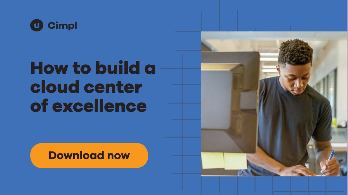 MadeCimpl's tweet photo. Building a cloud center of excellence is an important step in any cloud migration, download our quick guide for vital information on how to get started. https://t.co/iH04SFTfsk

#CloudCenter #CCoE #Cloud https://t.co/mMYxSIUhRG