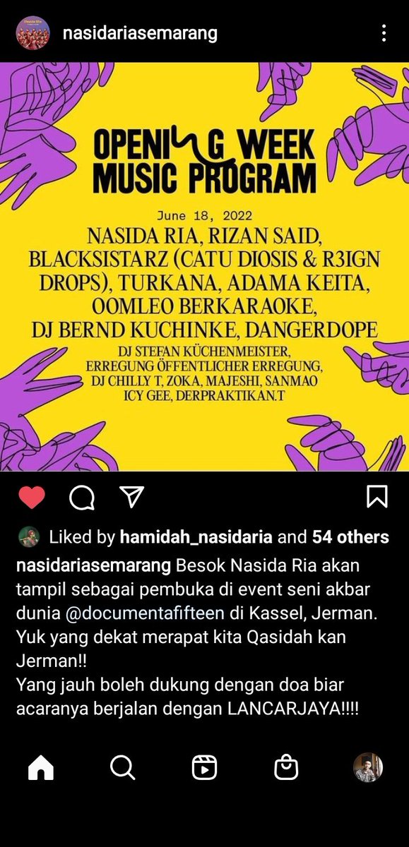 IlhamChabibi's tweet photo. Akhirnya...
Nasida Ria ke Jerman lagi
Cc. @mememekanlirik https://t.co/M7zxyM1MIA