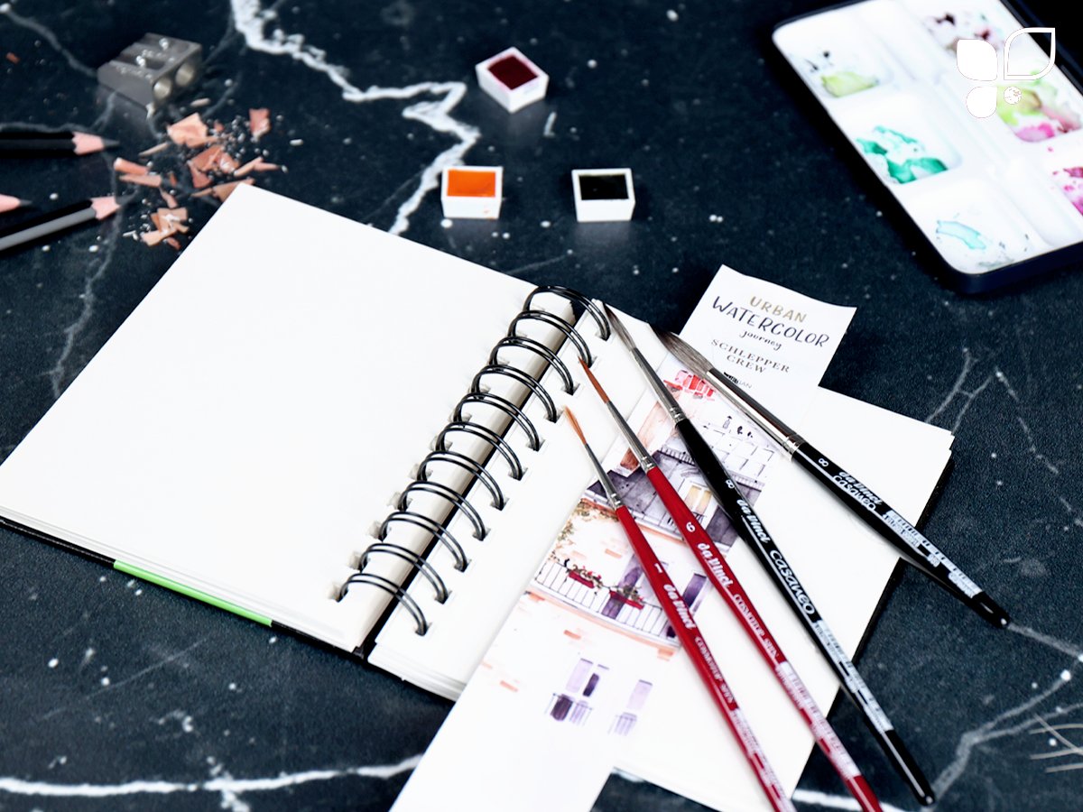 KUNSTPARK's tweet photo. Sommer, Sonne, #WatercolorSketching! 
Hört sich das nicht gut an? 🥰 Dann wird Dir sicherlich auch das NEUE #UrbanSketching #Pinselset von #MayandBerry gefallen. Es enthält 4 verschiedene #Pinsel und eignet sich wunderbar für #Aquarellmaler und Urban #Sketcher.  🥰 https://t.co/U2mS8dQJhJ