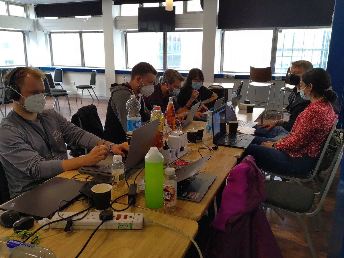 AdinaKrik's tweet photo. Exciting times at #OHBMbrainhack! We're creating https://t.co/8p6blbxmTd, a @datalad extension to integrate with @dataverseorg. With great on-site interactions with @j_ernsting + everyone tagged below, and virtual contributions from @SurfaceBen and @redgreenblues, and many more! https://t.co/3UTkzni0TI