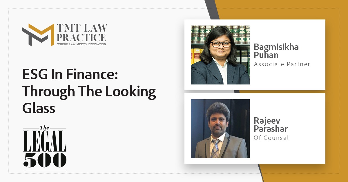 TMTLawPractice1's tweet photo. An article on “ESG In Finance: Through The Looking Glass”, authored by Rajeev Parashar, Of Counsel, @TMTLawPractice1 and @bagmisikhap, Associate Partner, @TMTLawPractice1 was published by @thelegal500.

Read more at: https://t.co/YfOjQkENhk

#esg #finance #compliance #law #crypto https://t.co/4j9WxyTr9y