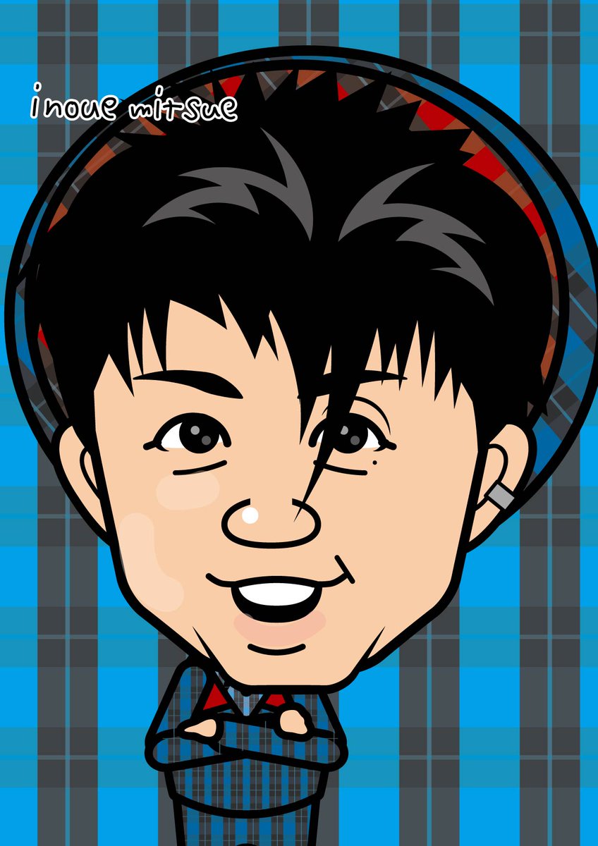 藤井フミヤ さんの #似顔絵 #イラスト #フミヤ さん #郁弥 さん #藤井