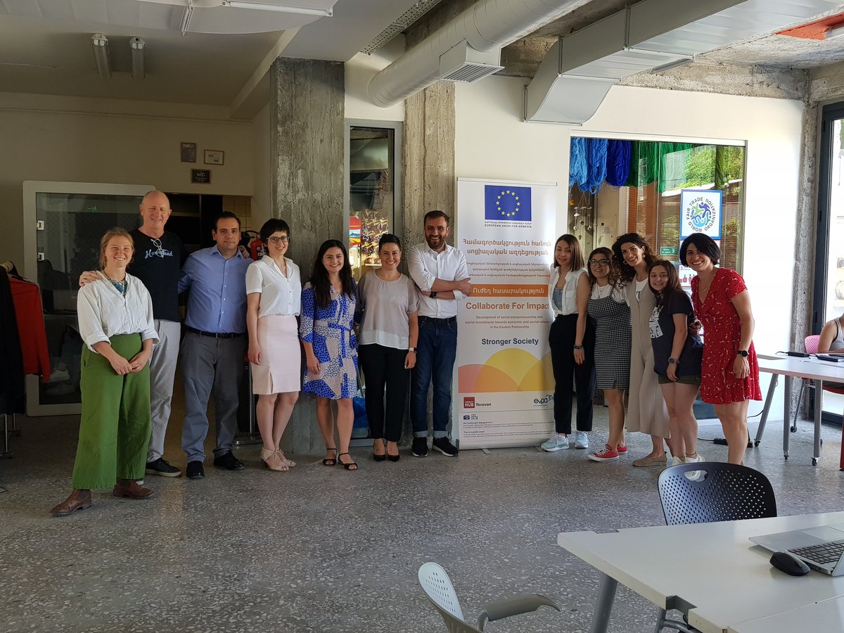 ImpactHubEVN's tweet photo. #ImpactHubYerevan is happy to host Avril Jatariu, policy desk officer for Armenia @eu_near, as well as Ewa Pintera financial officer, @_EVPA_ as we presented our space &amp; introduced beneficiary organizations from the EU-Supported COVID-19 Relief Fund #Collaborate4Impact https://t.co/cHUIULgbal
