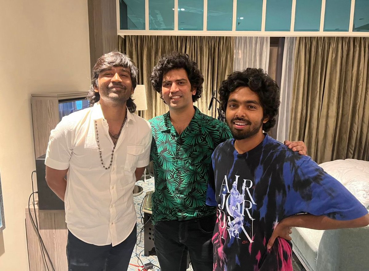 #vaathi song recording on progresssss @dhanushkraja #venkyatluri @SitharaEnts @vamsi84 … some heavy dance coming up 🔥🔥