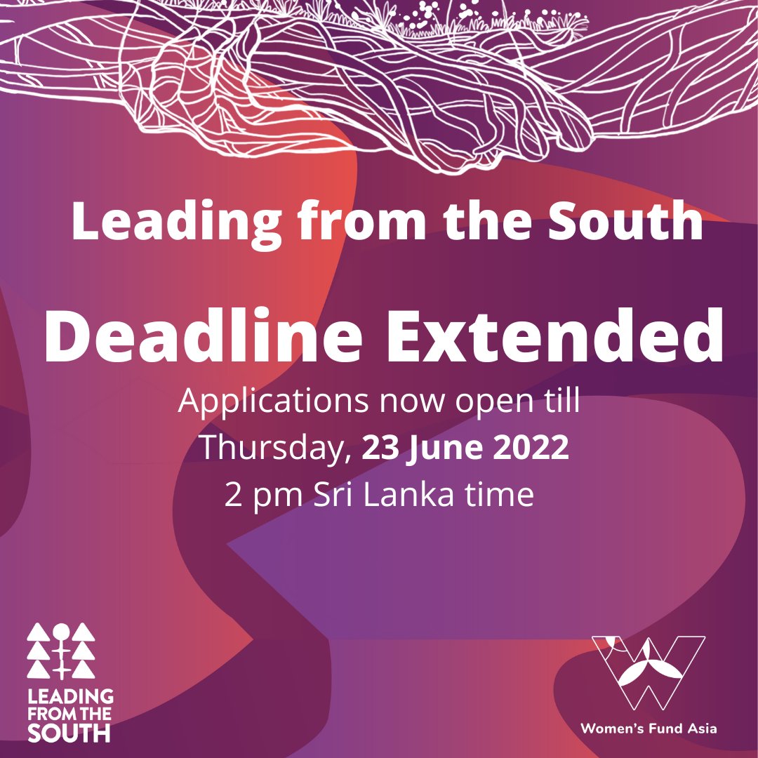 Have you submitted your application?

Our Leading from the South grants application deadline has been EXTENDED to Thursday, 23 June 2022, 2pm Sri Lanka time.