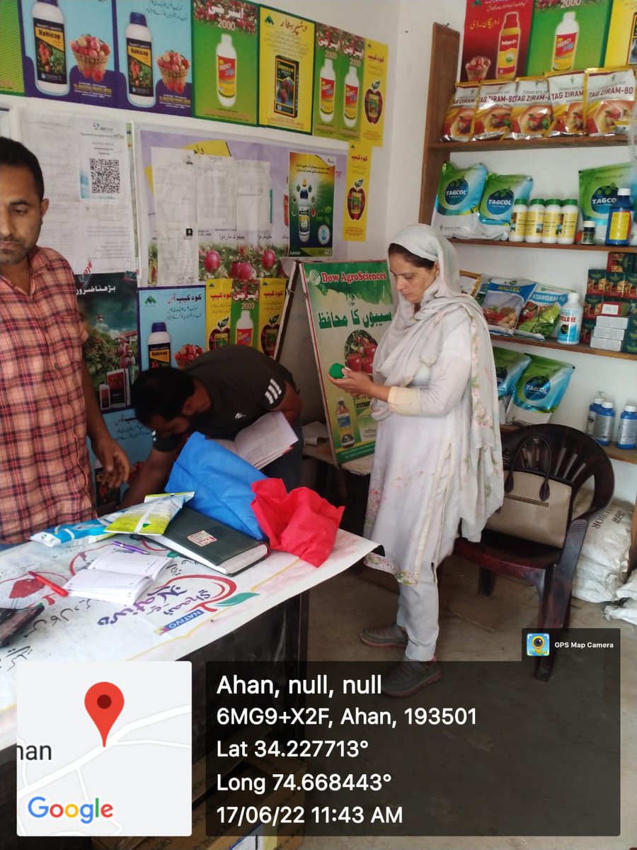 Chogbl's tweet photo. Pesticide sampling done by Insecticide Inspector Ganderbal, Department of Horticulture https://t.co/PTQhCWnd90