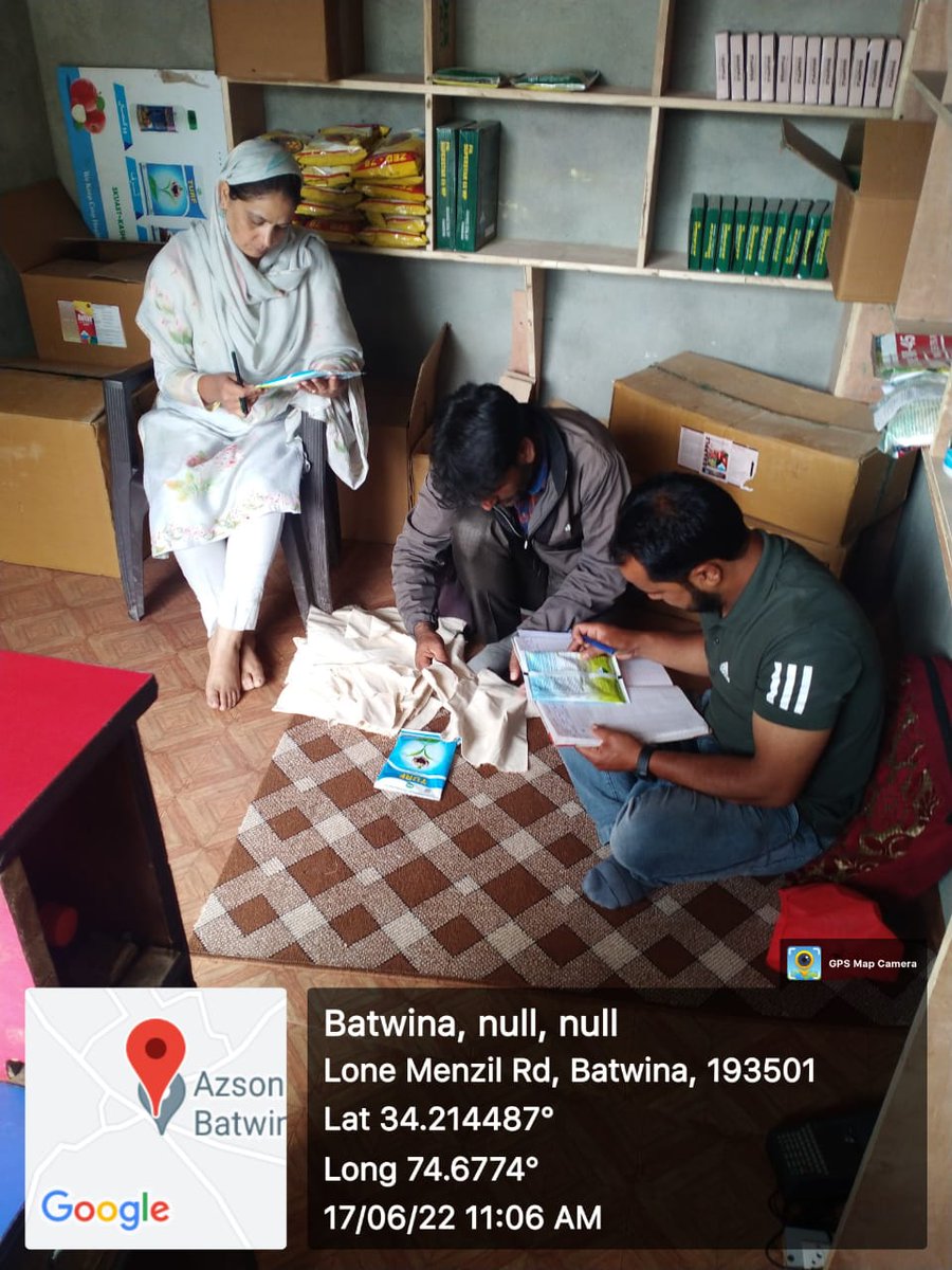 Chogbl's tweet photo. Pesticide sampling done by Insecticide Inspector Ganderbal, Department of Horticulture https://t.co/PTQhCWnd90