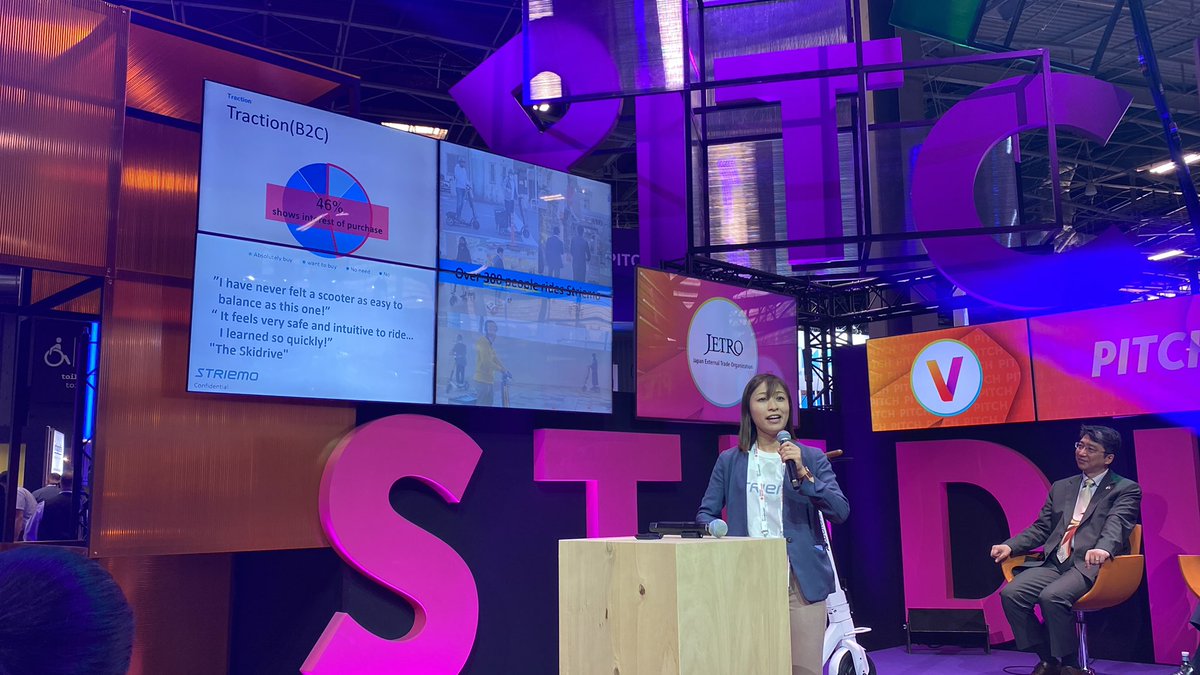 Early_Hour's tweet photo. #Jetro #VivaTech - Pitch Contest - Striemo la trottinette la + stable du marché arrive en France! #Securite #MicroMobilite cc @FabriceFrossard @ChanPerco https://t.co/zDjTUJWFI4