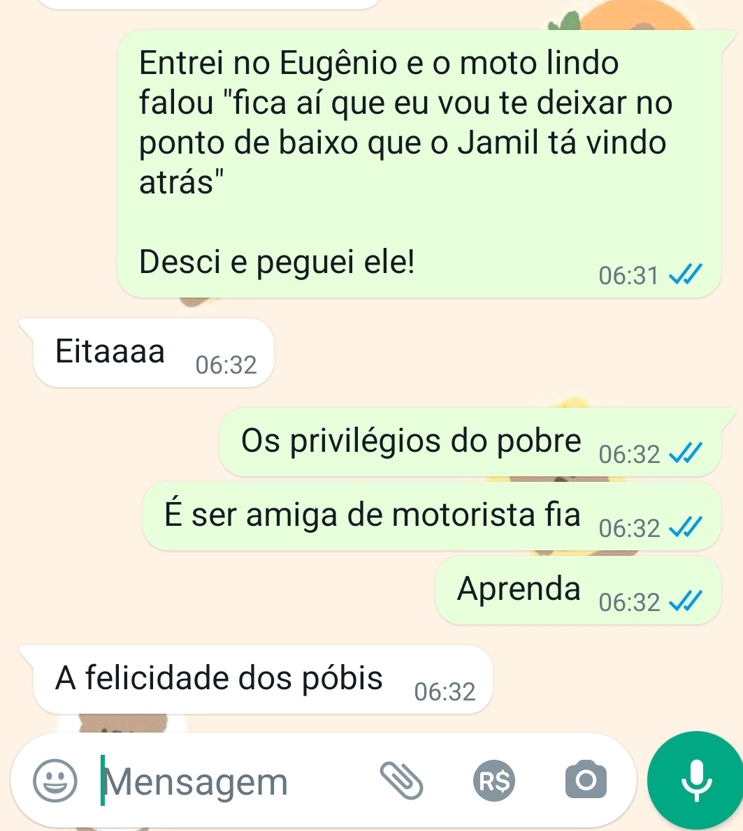 eaicarollima's tweet photo. Privilégios de um pobre é isso hahaha...

Além disso ainda tenho o privilégio de parar fora de ponto 💅🏽 https://t.co/E3eklaJ7b1