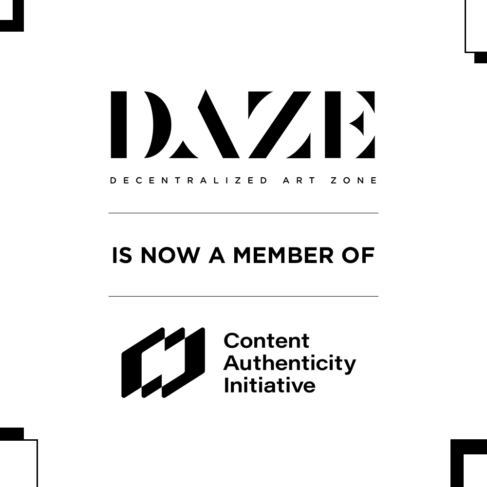 DazeIndia's tweet photo. Happy to share that DAZE  is now a member of @Adobe 's @ContentAuth  [Content Authority Initiative-CAI] . We will strive to promote authenticity and provenance using transparent tools to empower creators. https://t.co/gt9mZa6VkN