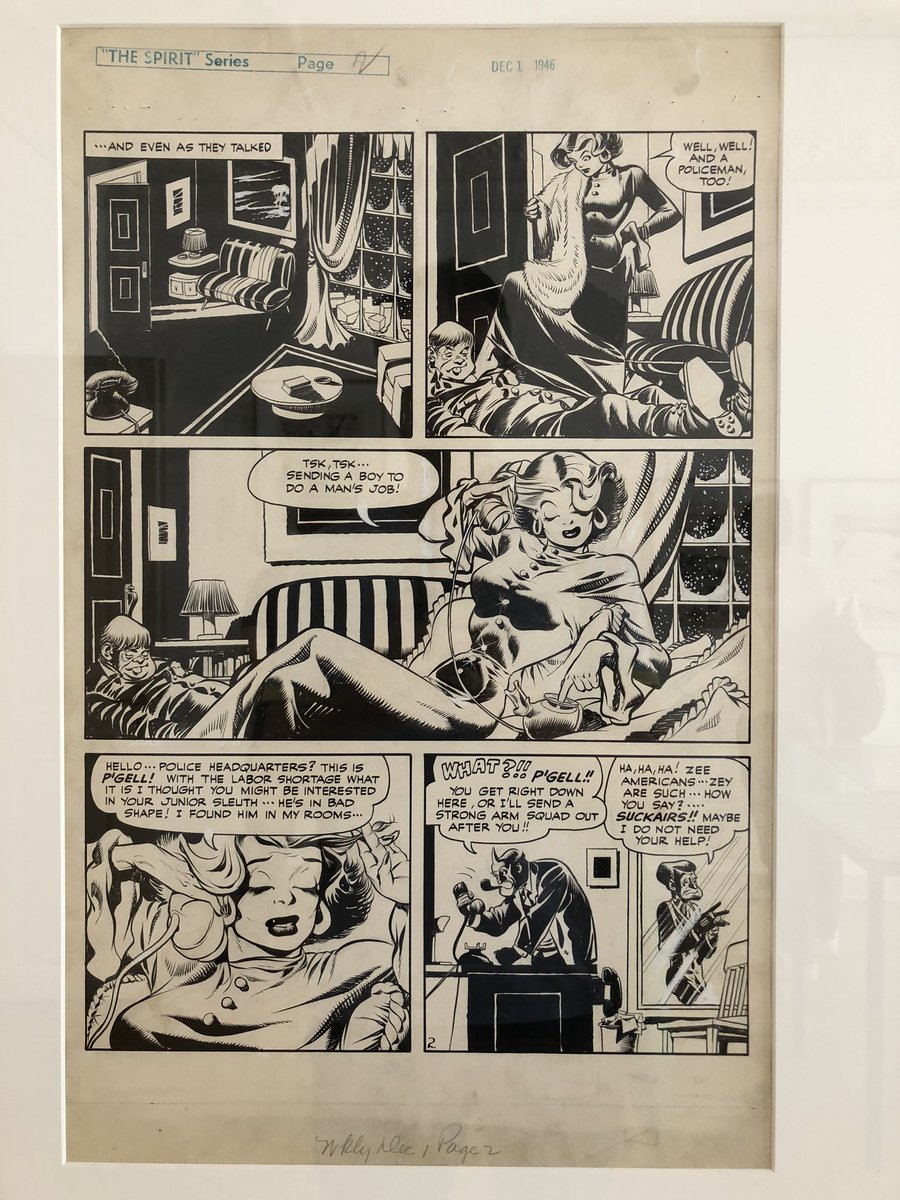 Will Eisner's original art @Comic_Salon_ER ! 