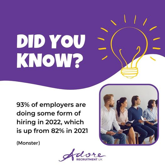AdoreRec's tweet image. Fun Fact Friday! 💭

If you want help with the hiring process then email info@adore-recruitment.co.uk. We’ve got specialist recruitment consultants that help you find the right person for the job, every time✨ 

#jobsearch #recruitmentfact #funfactfriday #fridayfacts