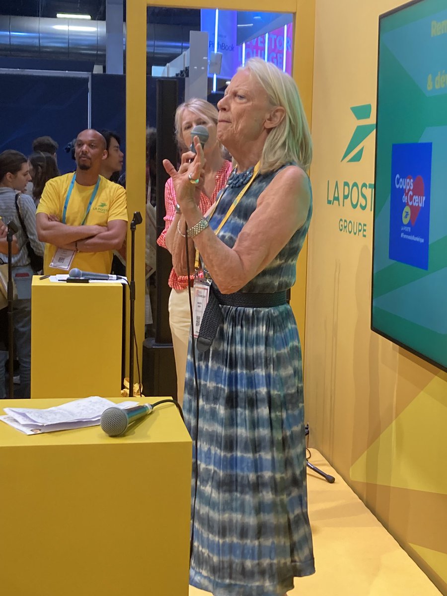 elisabeth_rchrd's tweet photo. Bravo bravo bravo au Groupe La Poste pour son action engagée ! 💪💪🏾 et vive les coalitions, la sororité, #forcedesfemmes @MAudeDubanchet @nathqueencole @BrigitteGresy @flodauchez @SoiParis @Visible_media @VivaTech https://t.co/M8Q2JPvzhN