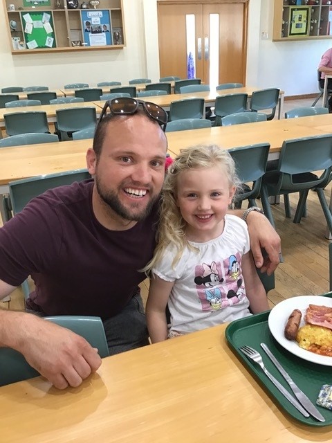 WycliffePrep's tweet photo. Pupils from Pre-Prep @WycliffePrep invited their most important male role models to school this morning for a Father’s Day full English. They shared a delicious breakfast in the school dining hall and now look forward to celebrating #FathersDay once again on Sunday! 🥓 https://t.co/NCs5LFsYvj