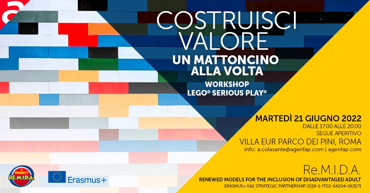 agenfap's tweet photo. Progetti europei e le applicazioni di LEGO® SERIOUS PLAY® in ambito orientativo. Appuntamento il #21giugno - https://t.co/eEKOOCZai4
#remidaproject #erasmusplus #LSP #personaldevelopment https://t.co/1wwowTBEI2