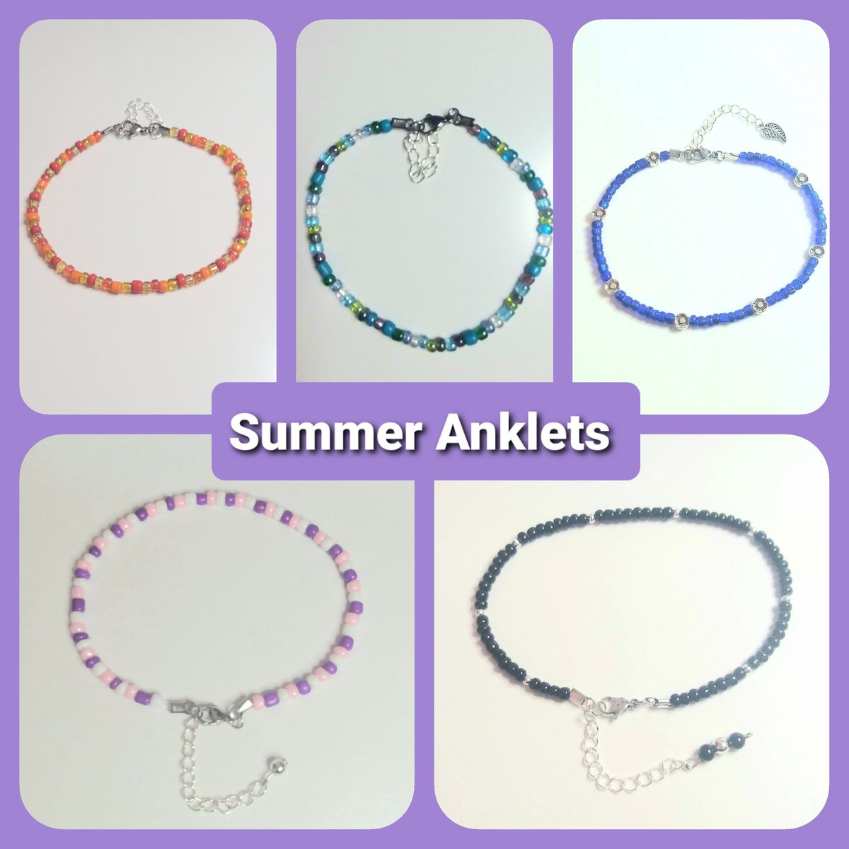 Thegiftnestwey1's tweet photo. The summer anklets are flying out the door this week. 
Order quickly! 
⬇️⬇️⬇️
https://t.co/CPQwdPunwO 

#CraftBizParty
#HandmadeHour
#UKMakers
#htmlp 
#WowHandmade https://t.co/FJ5dBlaWpz