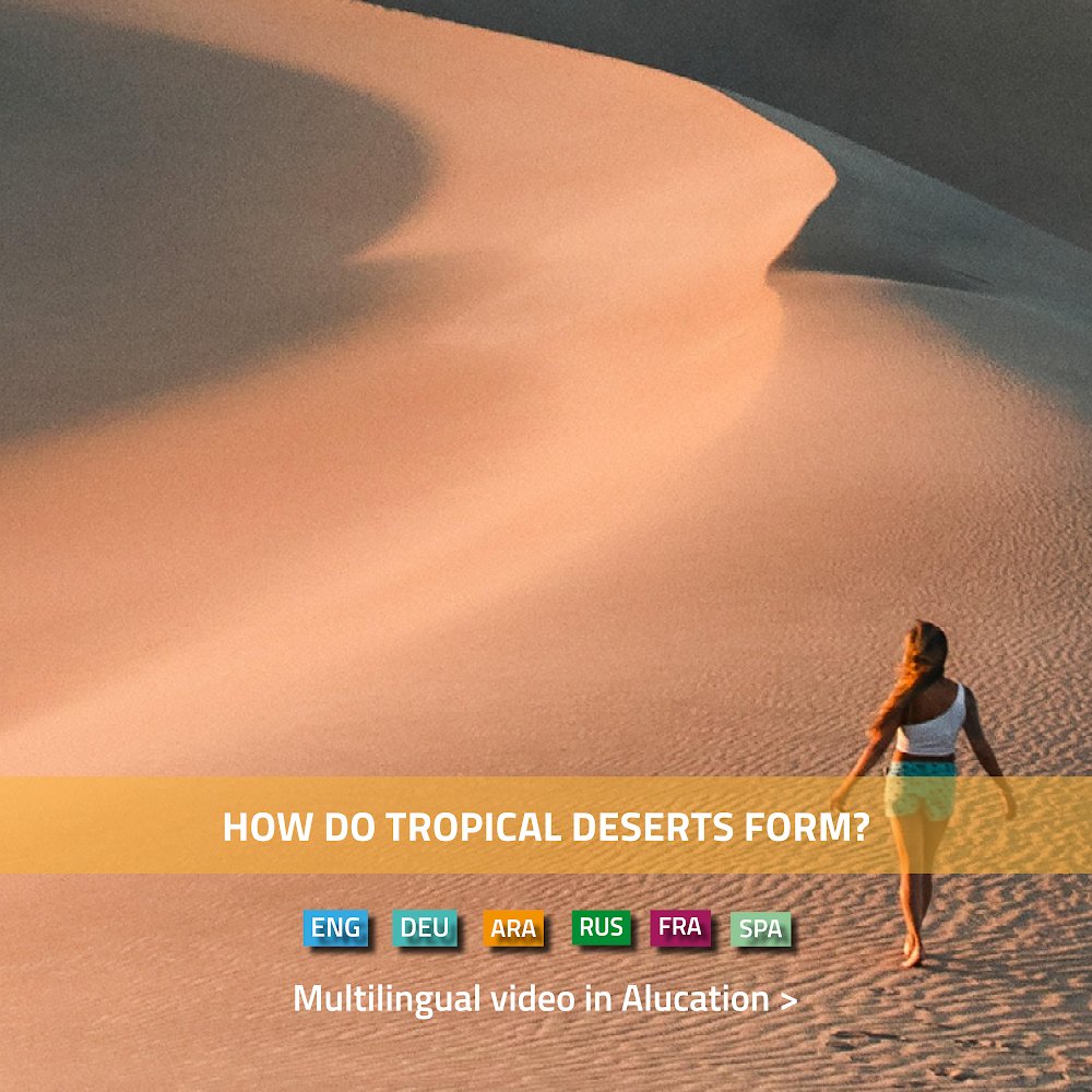 AlucationAlugha's tweet photo. Today is world day to fight desertification and drought.
This video explains to you "how do trpical deserts form?"
Watch it and help fight the drought!
https://t.co/iTId8TZ20F

#instagood #explore #roadtrip #desert #photography #Desertification  #alucation #alugha #multilingual https://t.co/pjBybR0oFV