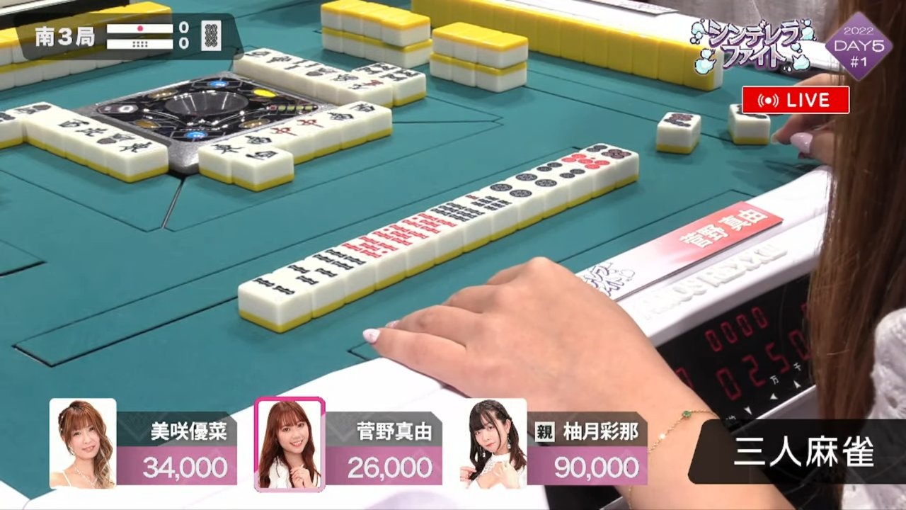 麻雀ウォッチ シンデレラファイト 実況 南3局 菅野真由 が跳満をアガってラス回避 美咲優菜 が脱落に Youtube T Co Dam0pou3id Openrec T Co 8ft5s3eewm ニコ生 T Co Nsngxujwpc T Co Xjrd9gyzk9 Twitter