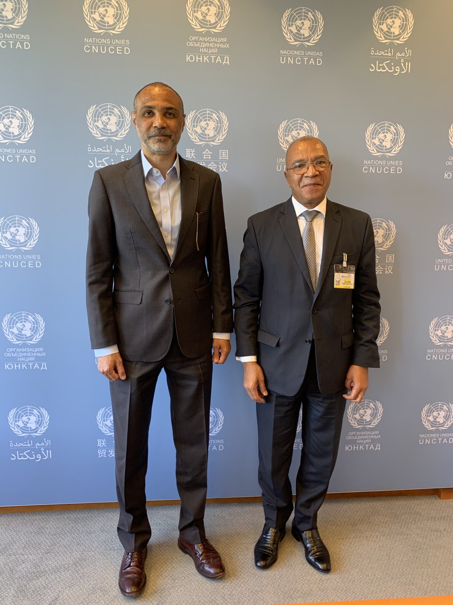 PAkiwumi's tweet photo. Pleased to meet w/ #Angola Sec. of State for Commerce, Hon. Amadeu Nunes. Discussed next steps for @UEemAngola-@UNCTAD #TrainforTradeII programme & development of a National Smooth Transition Strategy for graduation with momentum & beyond, focused on building productive capacity https://t.co/Hju7tj3D5S