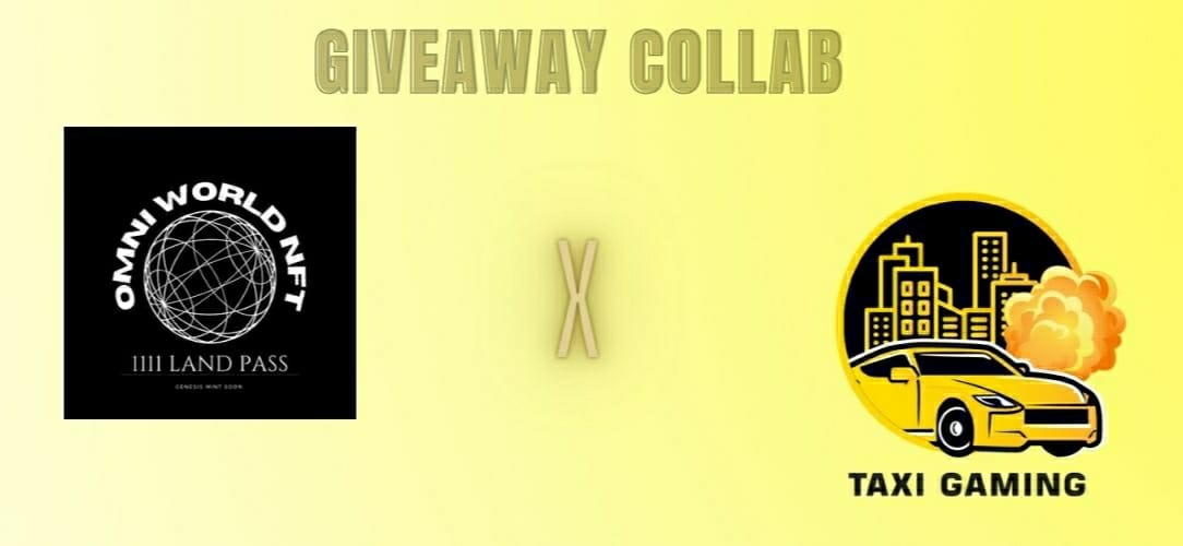 🚖Taxi Gaming  x  OmniWorld🌐

🎁🎉

5 #WL spots for @OmniWorldNFT  #NFTCommmunity 
5 #FreeMint and 10 #Whitelist Spot for <a href="/_TaxiGaming/">Social</a> Community 

To Win:
☑️ ❤️and #RT
☑️Follow <a href="/_TaxiGaming/">Social</a> and @OmniWorldNFT 

Join our #Discord to claim your prize!
discord.gg/y7BTFnKtJa
