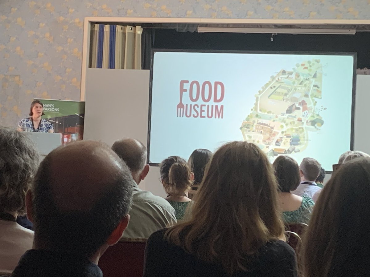 paternosta's tweet photo. Hats off to Jenny Cousins and the team @FoodMuseumUK on their incredible journey. Amazing insights on how to make a collection, site and intangible heritage alive, linking back to nature and relevant to the next generation - and what a great logo! #AIMConference2022 https://t.co/WgabyQxs0r