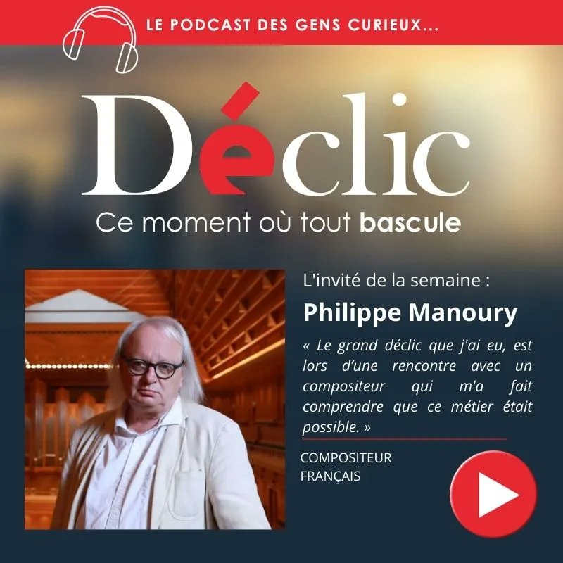 🎙️ « Le grand déclic que j'ai eu, c'était quand j'ai vu un compositeur qui m'a fait comprendre que le métier de compositeur était un métier possible. »

Philippe Manoury, compositeur français est mon invité dans Déclic… 🎧

➡️ buff.ly/33baVlh 

#compositeur #podcast