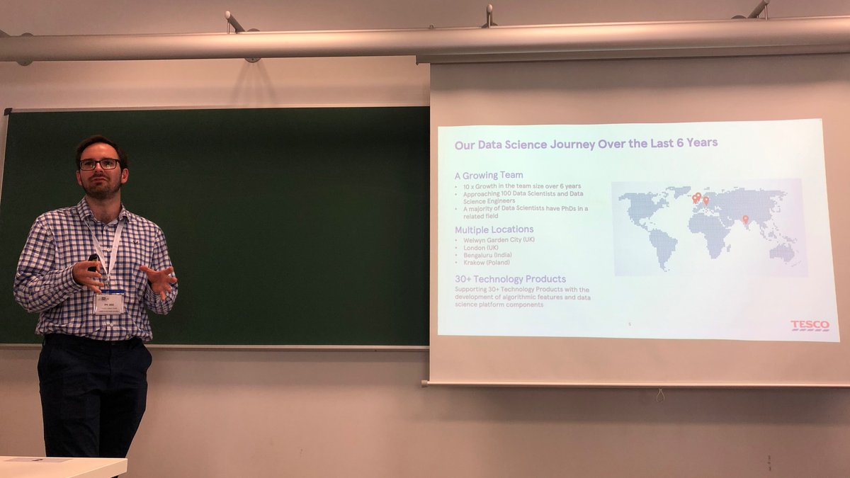 DoloresRomeroM's tweet image. EURO PhD School on Data Driven Decision Making and Optimization, Day 5. Edwin Reynolds on #DataScience and #MathOpt at @Tesco (@needs_project industrial participant)

@EUROonline_News
@SEIO_ES
#DORS
@ecmiindmath
@Red_mathin
@MSCActions
@InvestigaUS
@CBScph