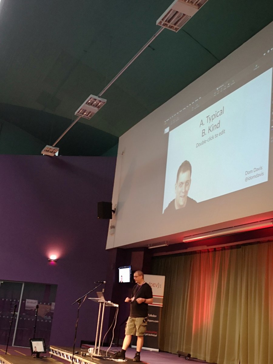 <a href="/idomdavis/">I, Dom Davis</a> has taken up the challenge to give the talk #nordevcon