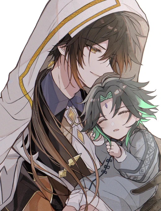 『神の揺りかご』
  God's cradle

#原神  #GenshinImpact  #zhongli  #Xiao 
