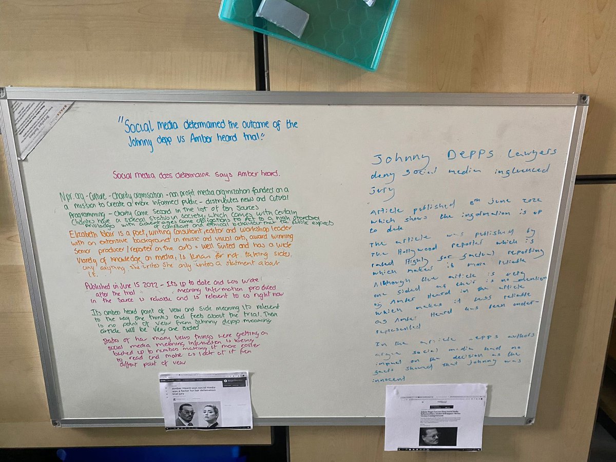 StAndrewsA_Soc's tweet photo. Advanced Higher Mods looking at reliability and validity in preparation for their dissertations #knowthesource #knowingwhattotrust #informationscience #dreamteam @St_Andrews_Acad https://t.co/LpwGW6sQqW