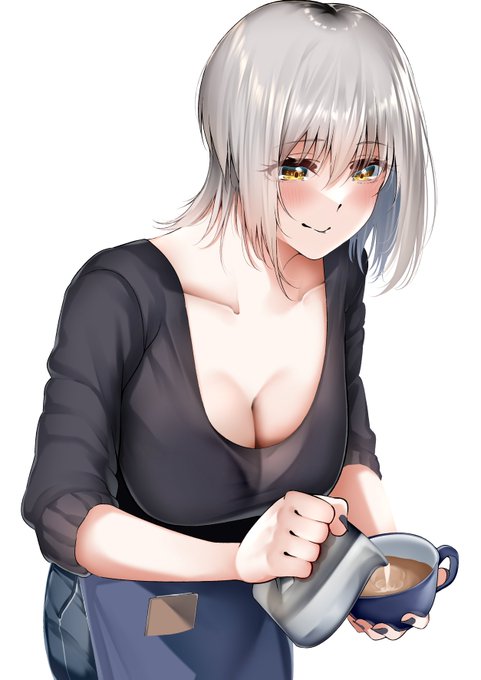 行きつけ喫茶店のバイトちゃん24
「巷で人気のラテアート!」 