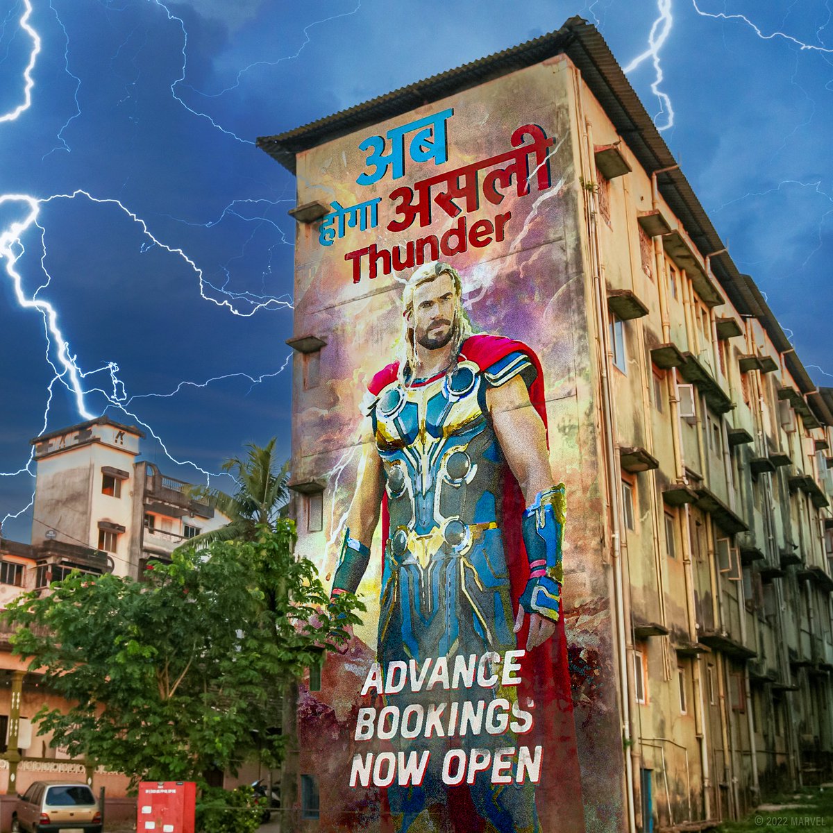 taran_adarsh's tweet photo. 'THOR' ADVANCE BOOKING STARTS 3 WEEKS BEFORE RELEASE... Advance booking of #Marvel's much-awaited #Thor: #LoveAndThunder has begun *3 weeks before* its release in #India... 7 July 2022 [one day before #US] release in #English, #Hindi, #Tamil, #Telugu, #Kannada and #Malayalam. https://t.co/er1NSf5heM
