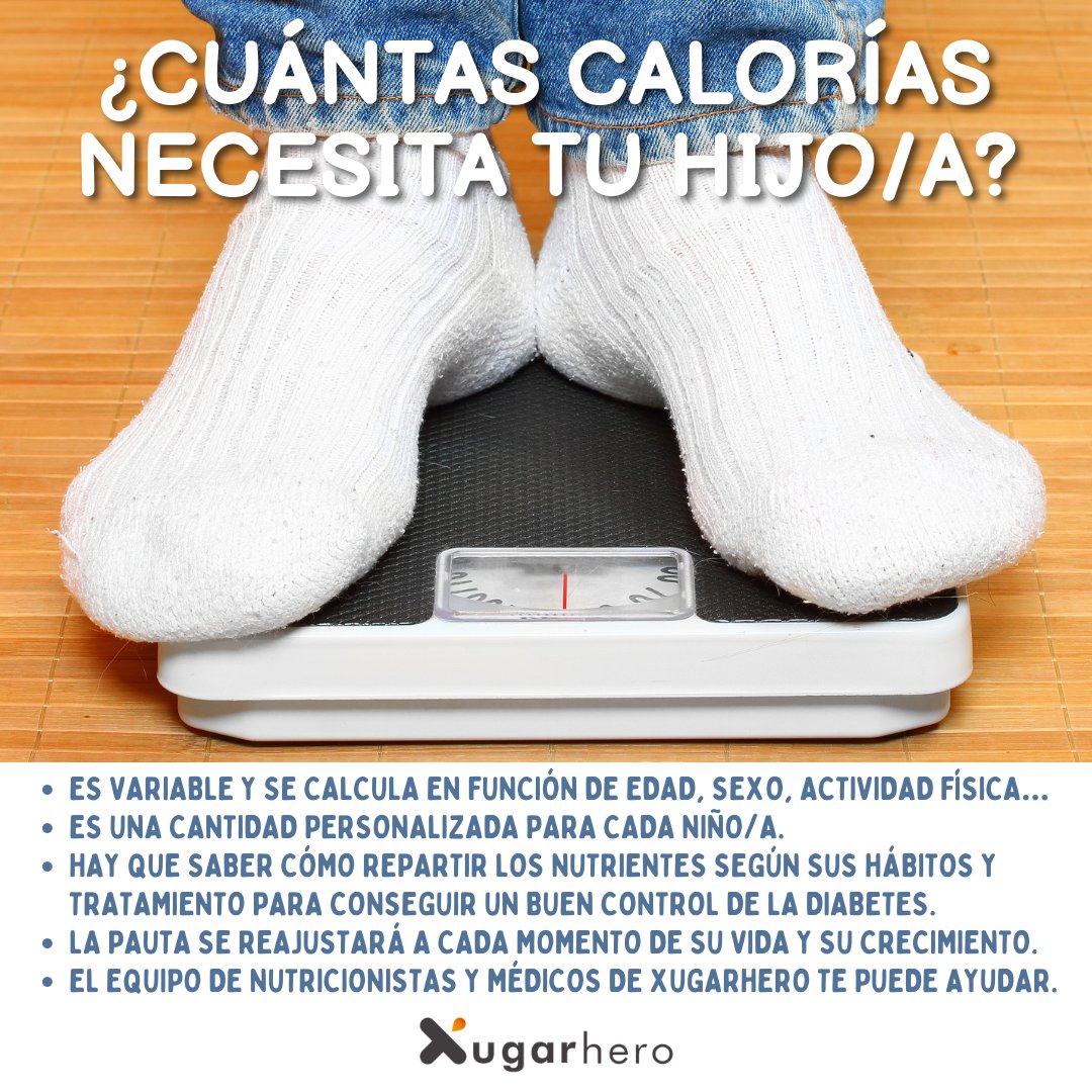 ¿Sabes cuántas calorías necesita tu hijo/a con #diabetESP ? Si quieres llevar una alimentación personalizada e inteligente, podemos ayudarte gracias al equipo de nutricionistas/médicos de <a href="/glucovibes/">glucovibes</a> . Infórmate en info@xugarhero.com #dieta #alimentacion #dietainfantil #pediatra