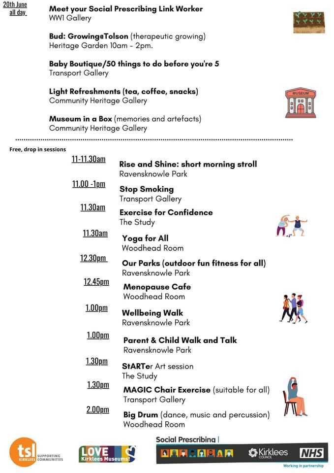 Mondays at the Museum is back this coming Monday at the fabulous Tolson Museum! 😊🏛

Activities are free to attend and are designed to boost confidence, promote positivity and form new social connections 😊

#mondays #mondaysatthemuseum #wellbeing #confidence #support