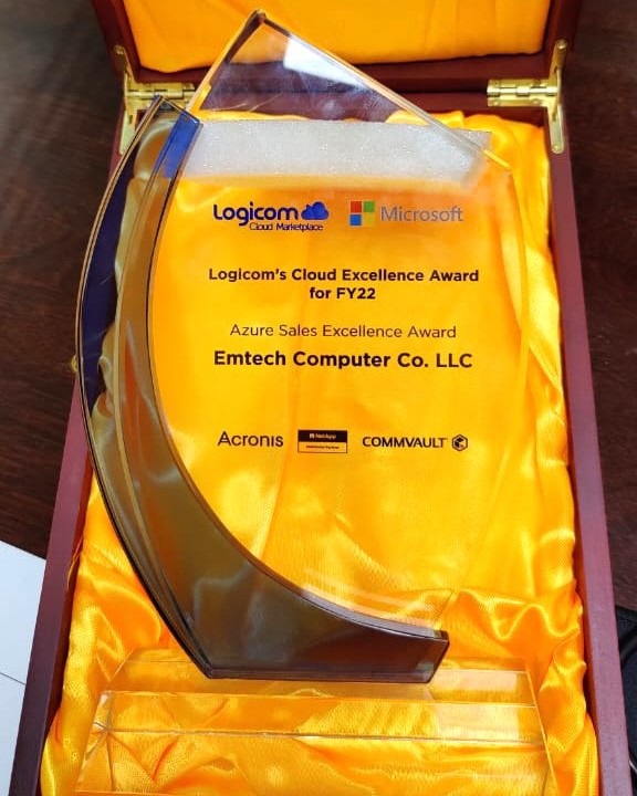 EmtechGroup's tweet image. #Emtech bags &quot;Azure Sales Excellence Award&quot; hosted by #LogicomCloudMarketplace excellence Awards 2022!

Congratulations to the entire team behind this success ✨🎉👏

#logicom #azure #cloud #gocloud