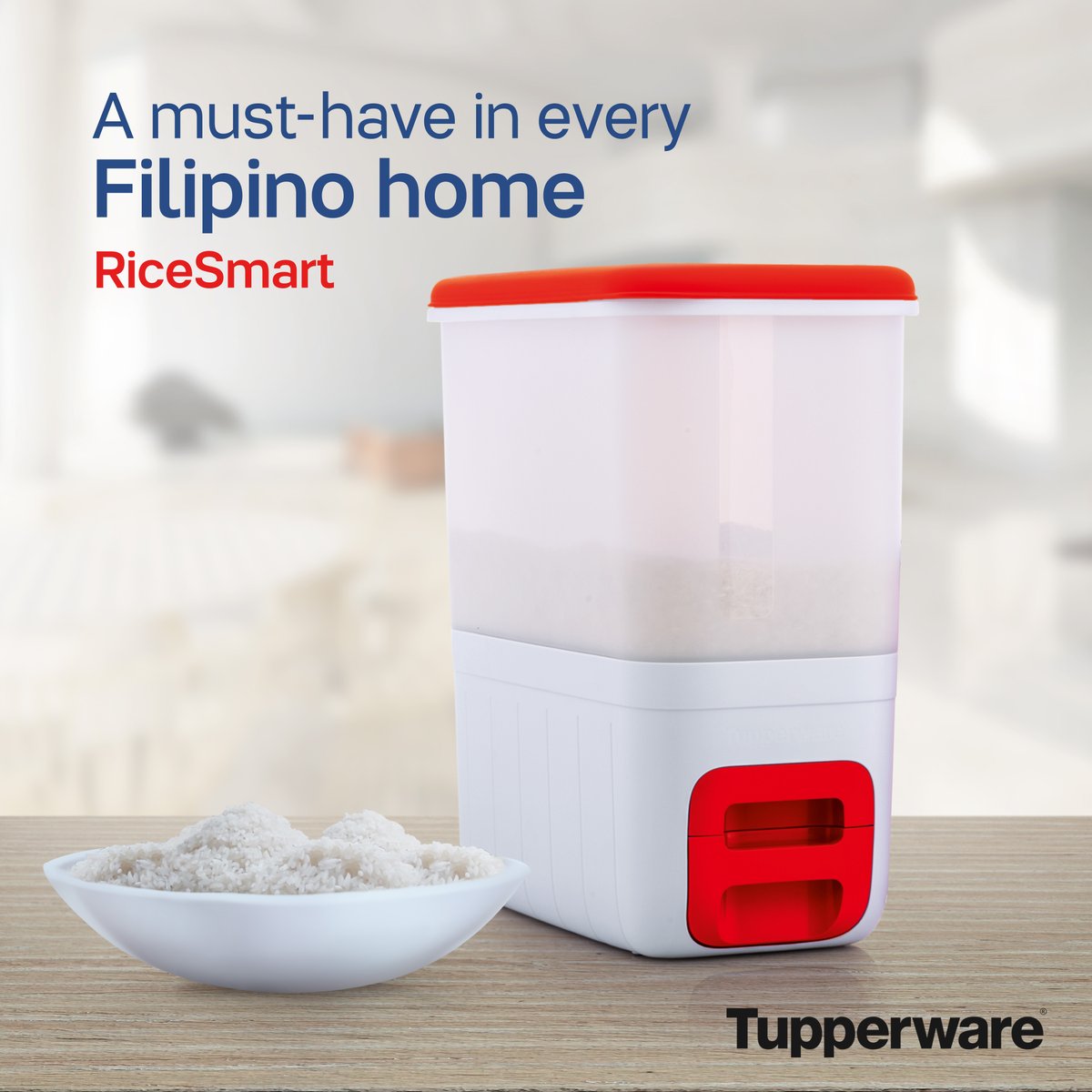 TupperBrandsph's tweet photo. Can’t miss a day without rice? A food staple deserves a home! Dispense rice flawlessly and efficiently with the Tupperware RiceSmart.

Get yours now at the branch near you: https://t.co/qcdgSH7CpX

#FoodStorage #RiceSmart #TupperwarePhilippines https://t.co/JFE1BJUbNT