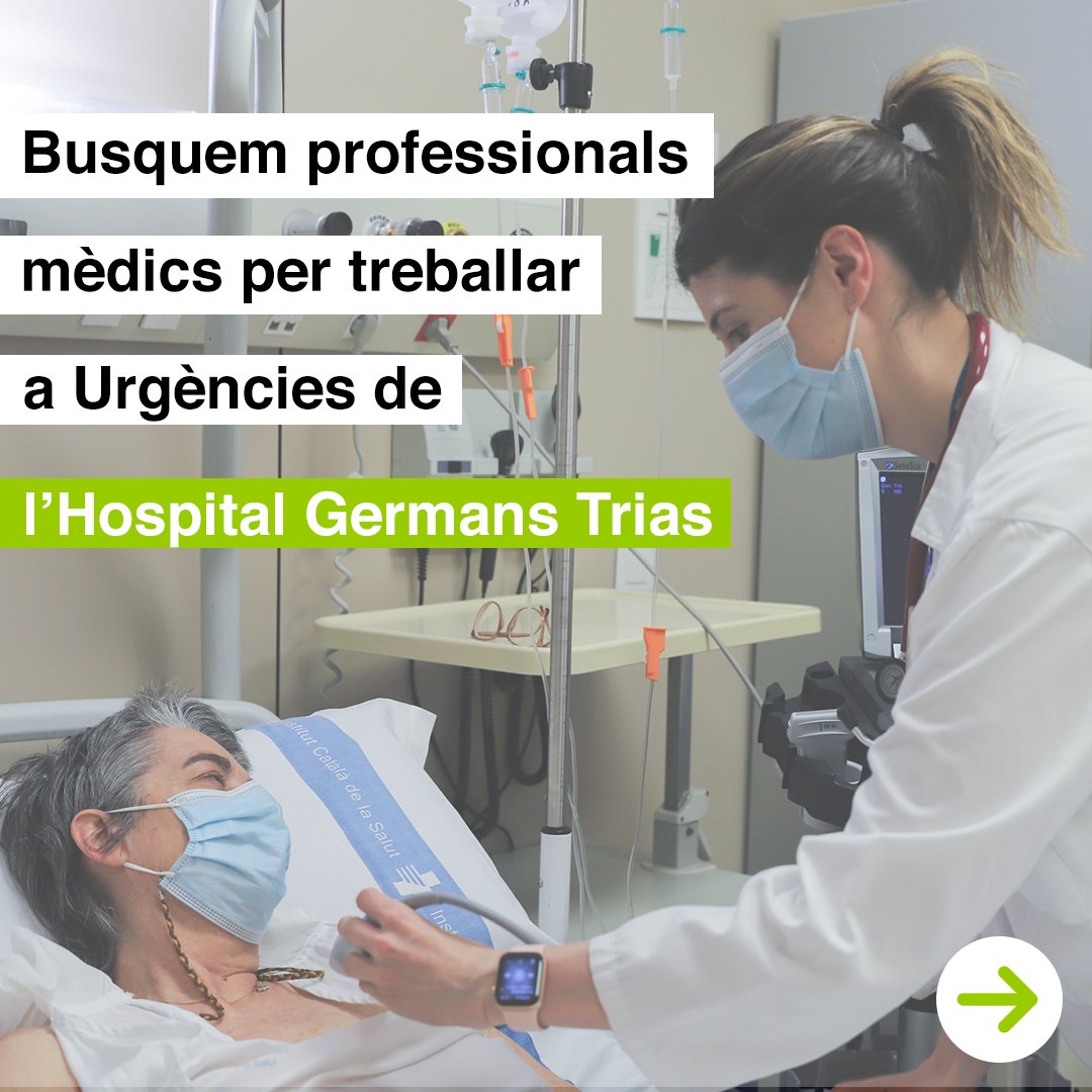 hgermanstrias's tweet photo. 🔎 Estem buscant tres professionals

📣 Vols formar part de l'equip mèdic d'Urgències de l'#hgermanstrias?

✉️ Envia'ns un correu a urgencies.germanstrias@gencat.cat https://t.co/TYpkEiEbtC