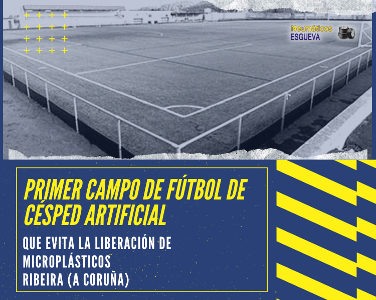 NEsgueva's tweet photo. ⚽ ¿Sabes que en Ribeira (A Coruña) se ha construido el primer campo de fútbol de césped artificial que evita la liberación de microplásticos? ➡️ https://t.co/uHDfSsEEQR https://t.co/fNQ7wB8PrT