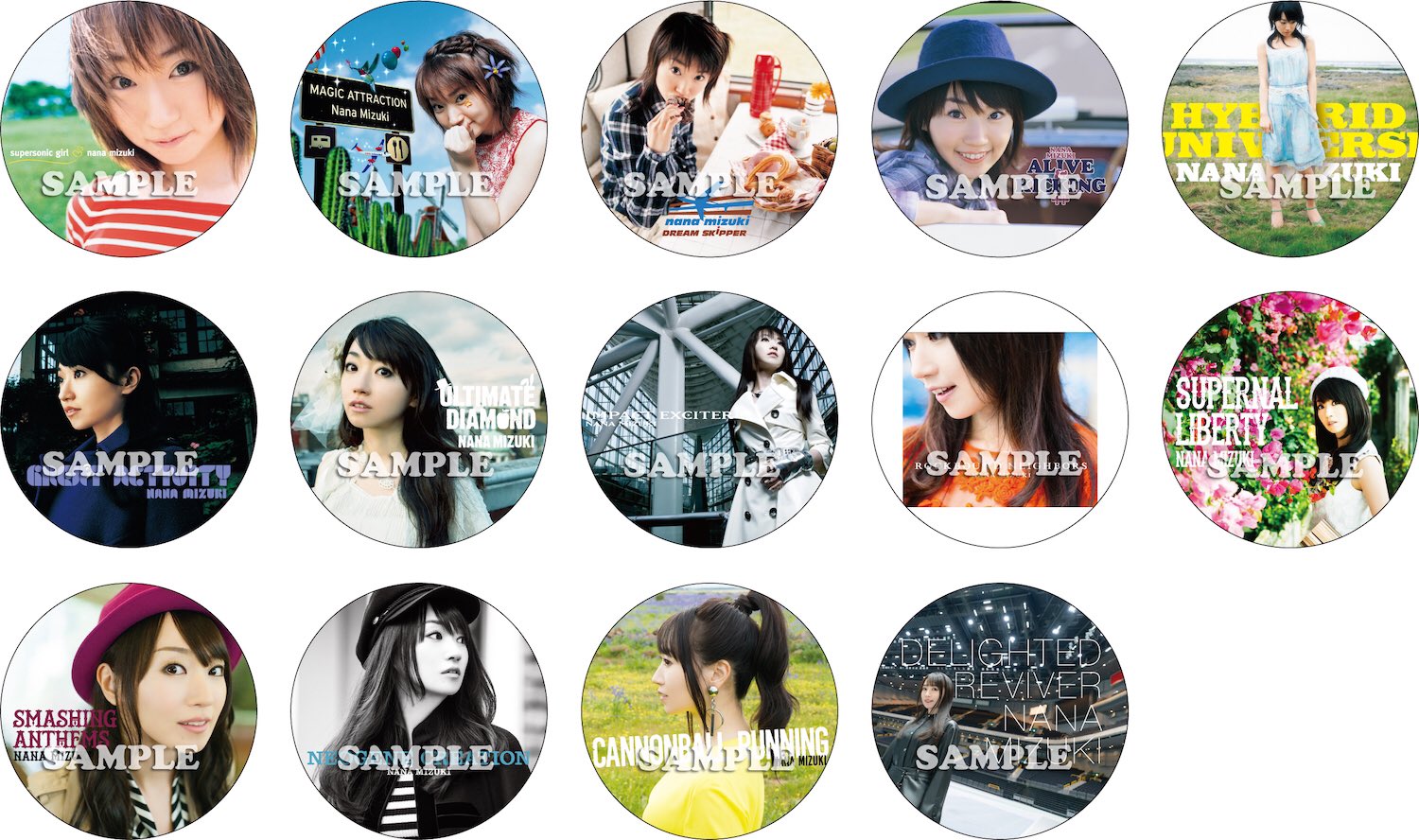 水樹奈々オフィシャル Delighted Reviver 発売記念 水樹奈々 Animate Cafe出張版 アイシングクッキー発売決定 14枚目のアルバム発売を記念して 全14枚のアルバムジャケット写真 通常盤 を使用した アイシングクッキーの発売が決定 詳細は