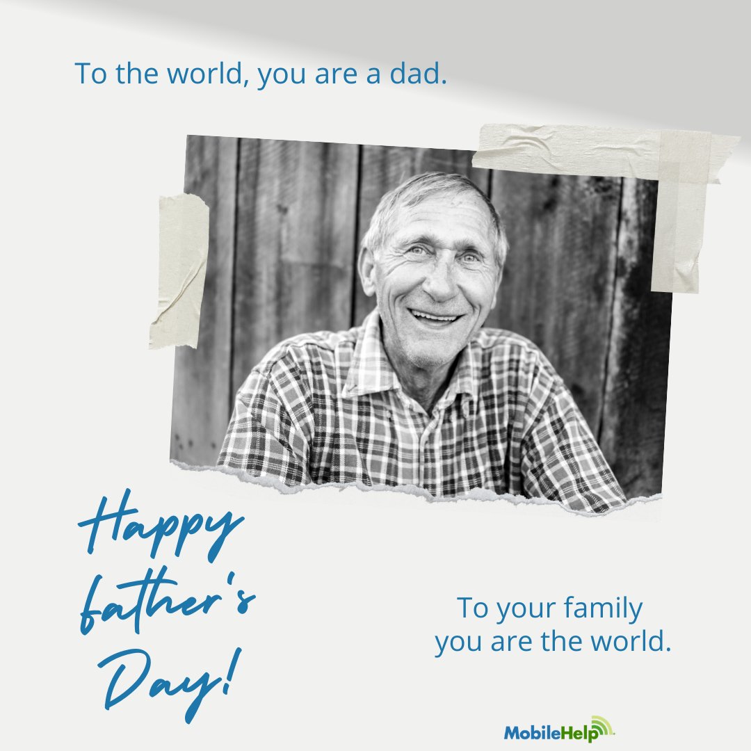 "To the world you are dad. To your family you are the world."

 - Unknown

This #ThoughtOfTheWeek is brought to you courtesy of MobileHelp COO, Mr. Dennis Boyle.

Happy Father's Day from the MobileHelp family!

#FathersDay #Quotes #LifeQuotes #SeniorSafety