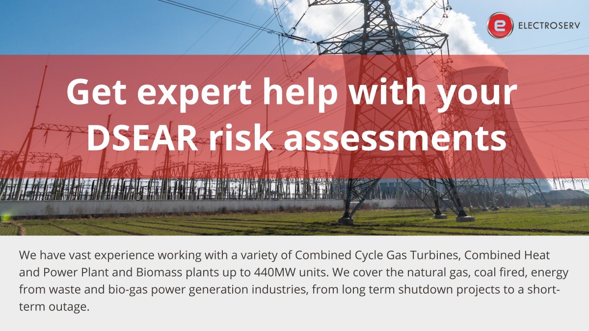 Electr0serv's tweet photo. We specialise in providing DSEAR assessments &amp; periodic, initial inspection services to a range of UK industrial sectors. Engineers are CompEx trained to complete inspections to BS EN 60079-17 and rectification works where required 👉https://t.co/L039wL1ZNo #powerstation #DSEAR https://t.co/lYOyctBnkq